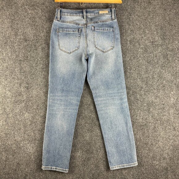 BLANKNYC Jeans Womens 26 The Madison High Rise Crop Cotton Stretch Light Wash - Picture 6 of 8